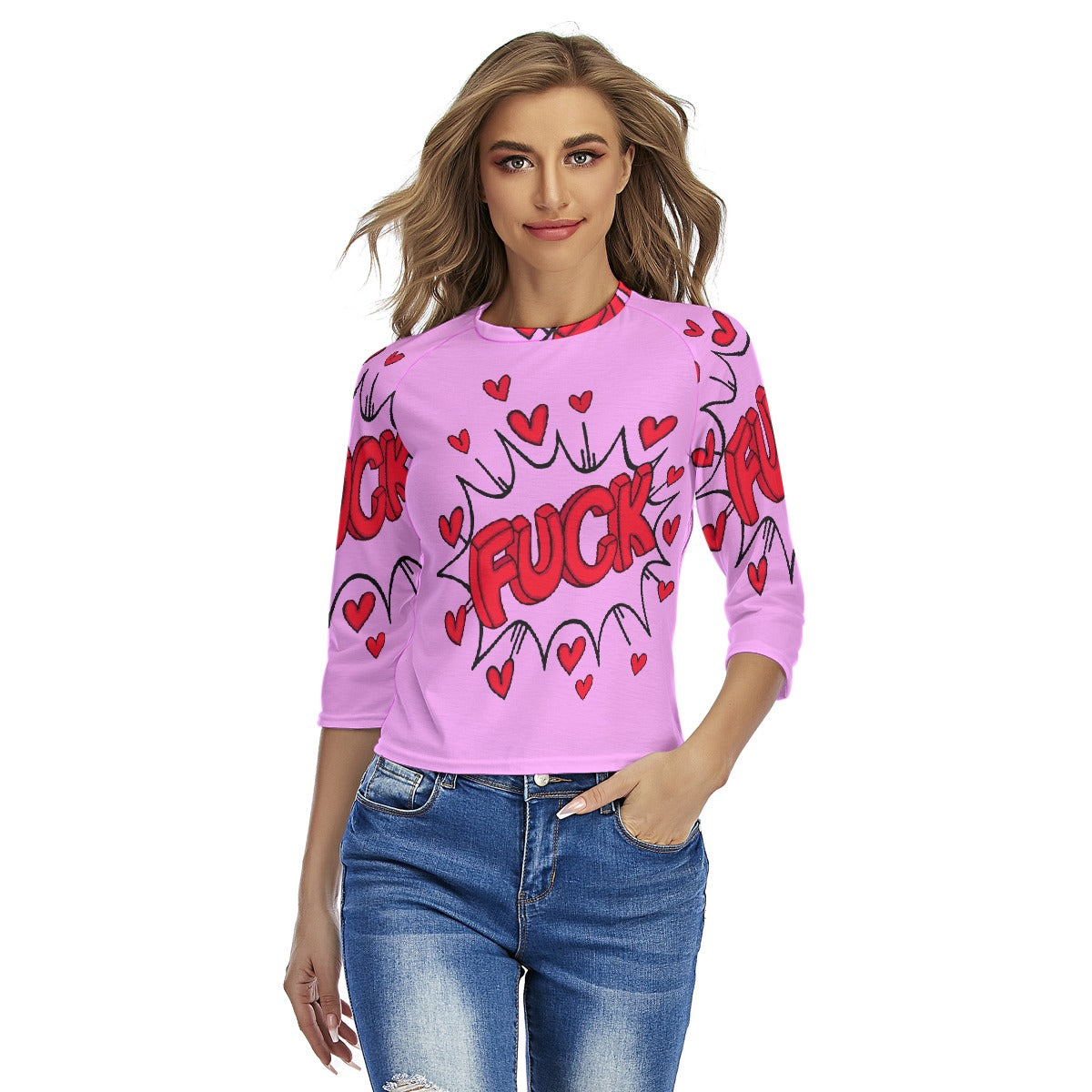 All-Over Print Women's Raglan Sleeves T-shirts