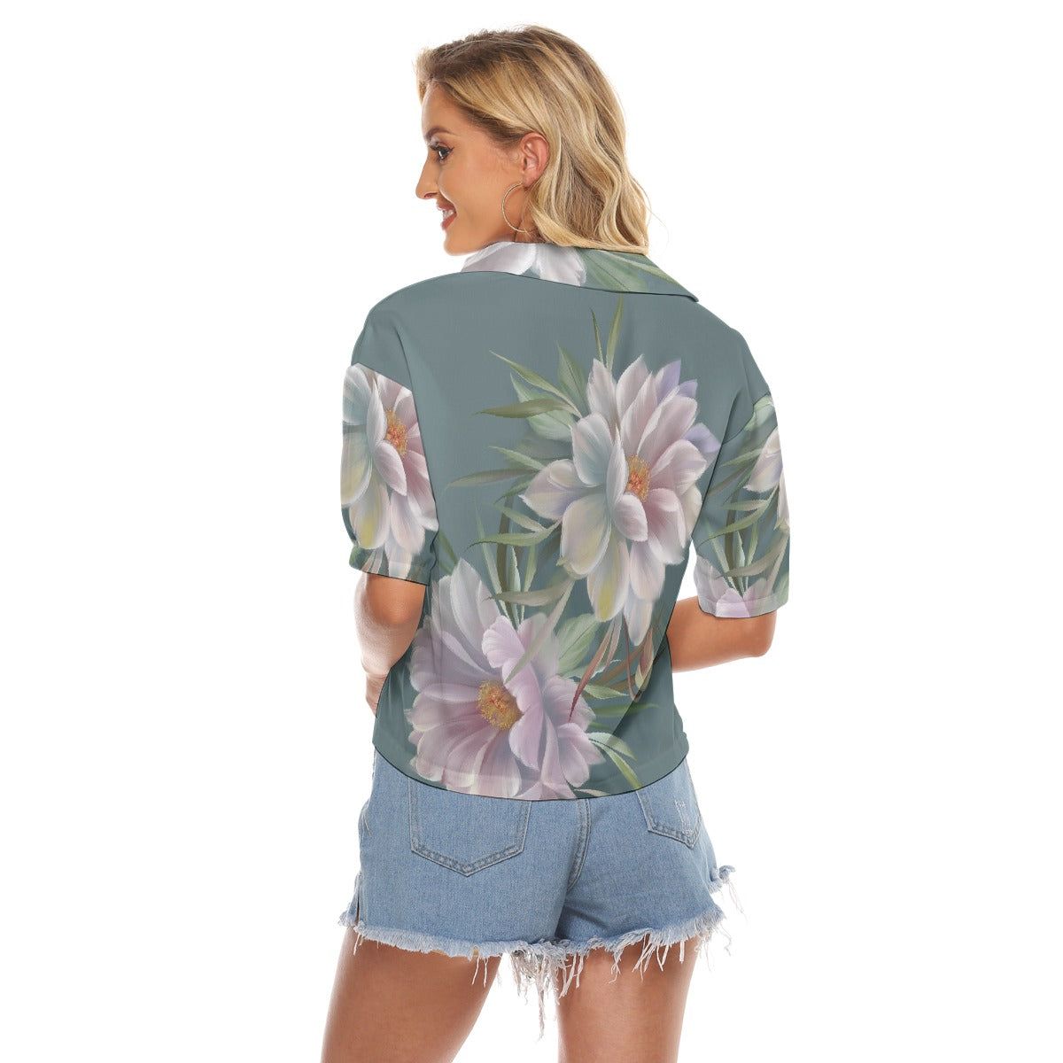 All-Over Print Women's V-neck Shirts