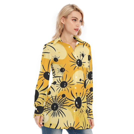 All-Over Print Women's Long Shirt