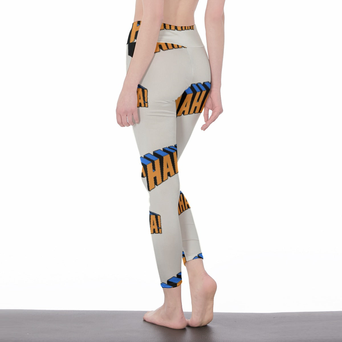 All-Over Print Women's High Waist Leggings | Side Stitch Closure