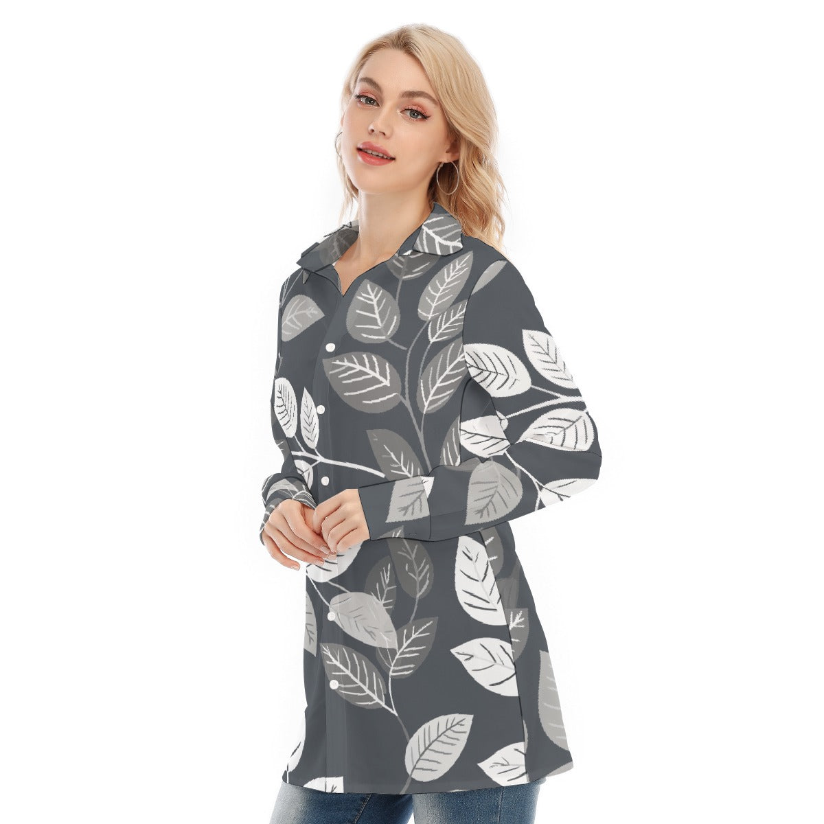 All-Over Print Women's Long Shirt