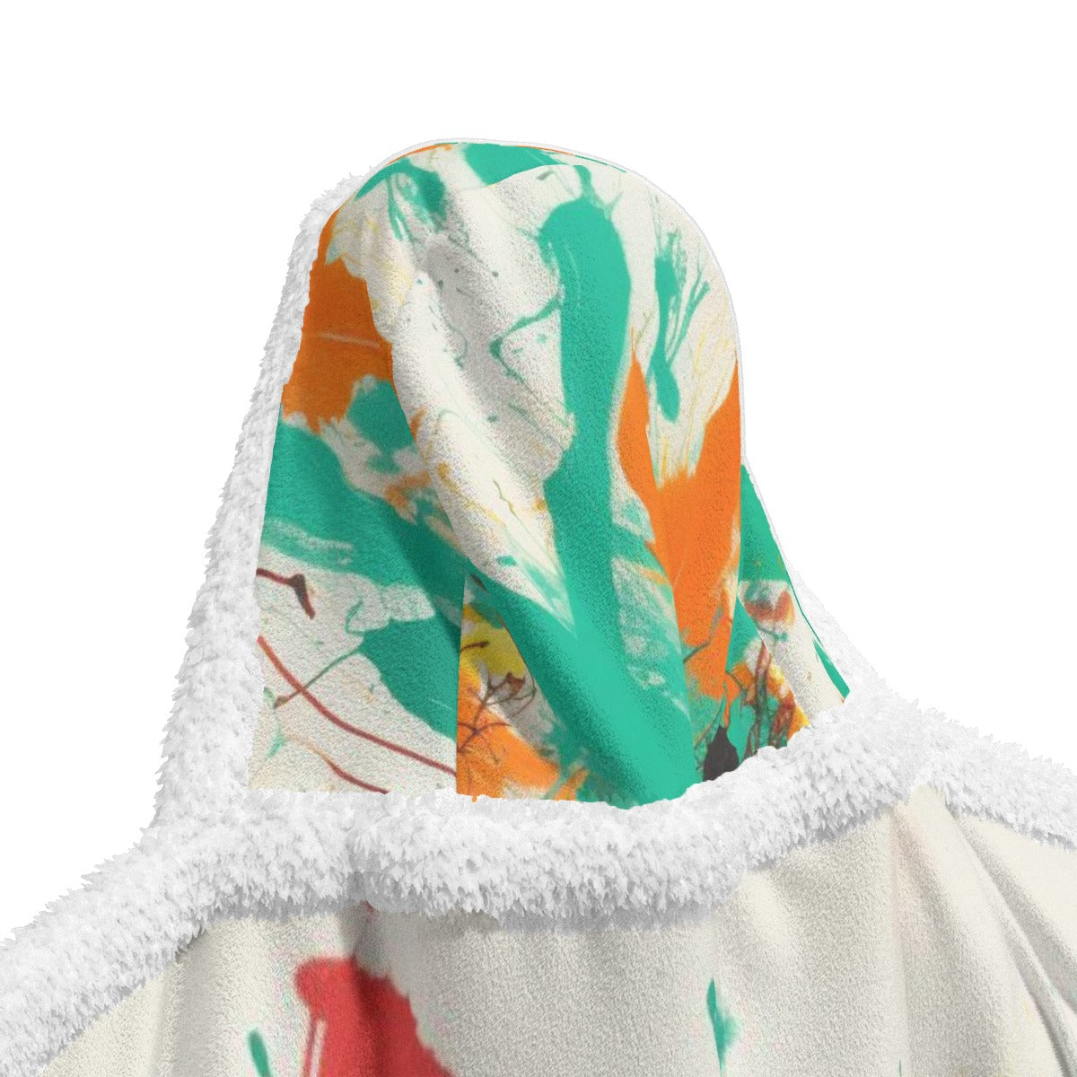 All-Over Print Unisex Wearable Hooded Blanket