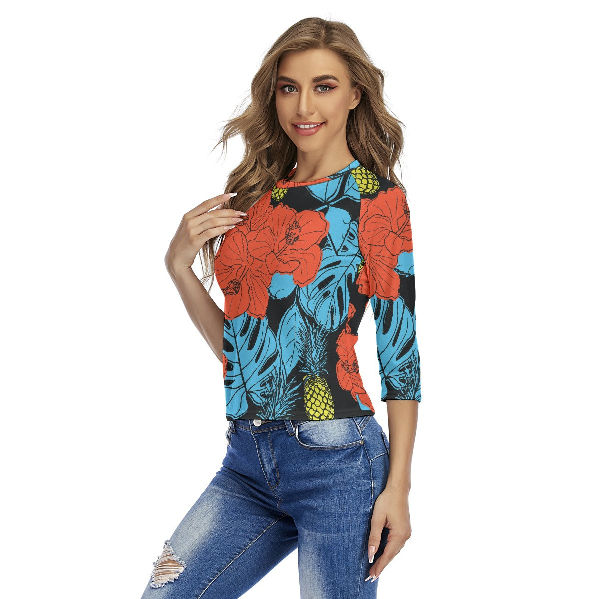 All-Over Print Women's Raglan Sleeves T-shirts