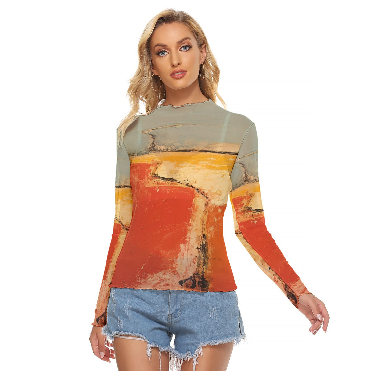 All-Over Print Women's Mesh T-shirt