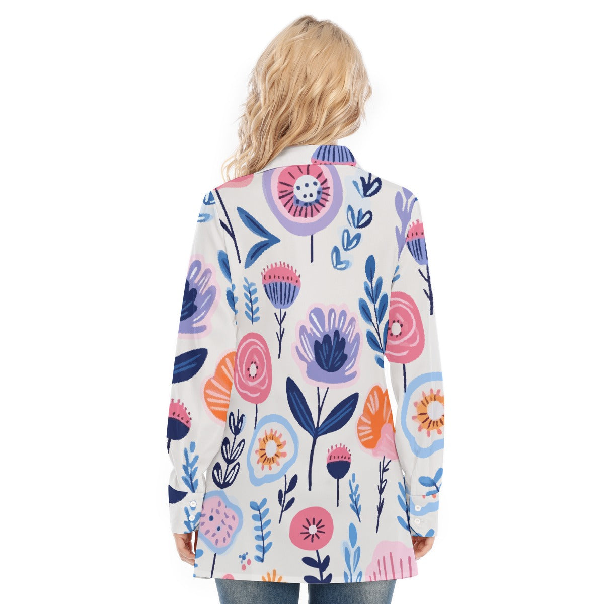 All-Over Print Women's Long Shirt