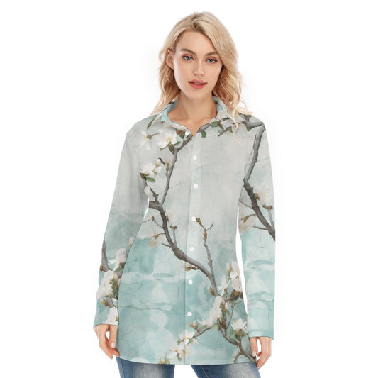 All-Over Print Women's Long Shirt