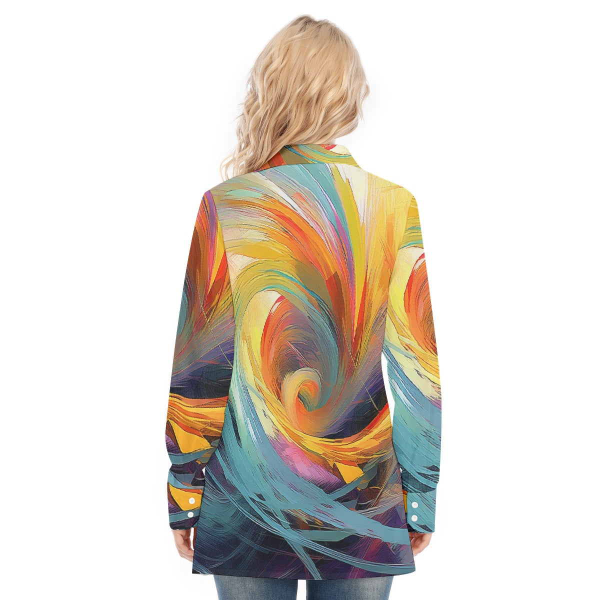 All-Over Print Women's Long Shirt