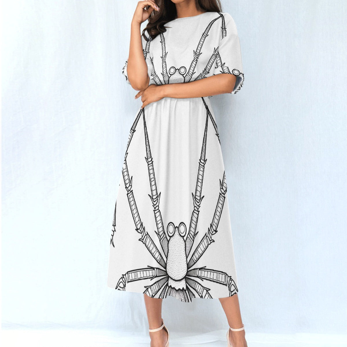 All-Over Print Women's Elastic Waist Dress