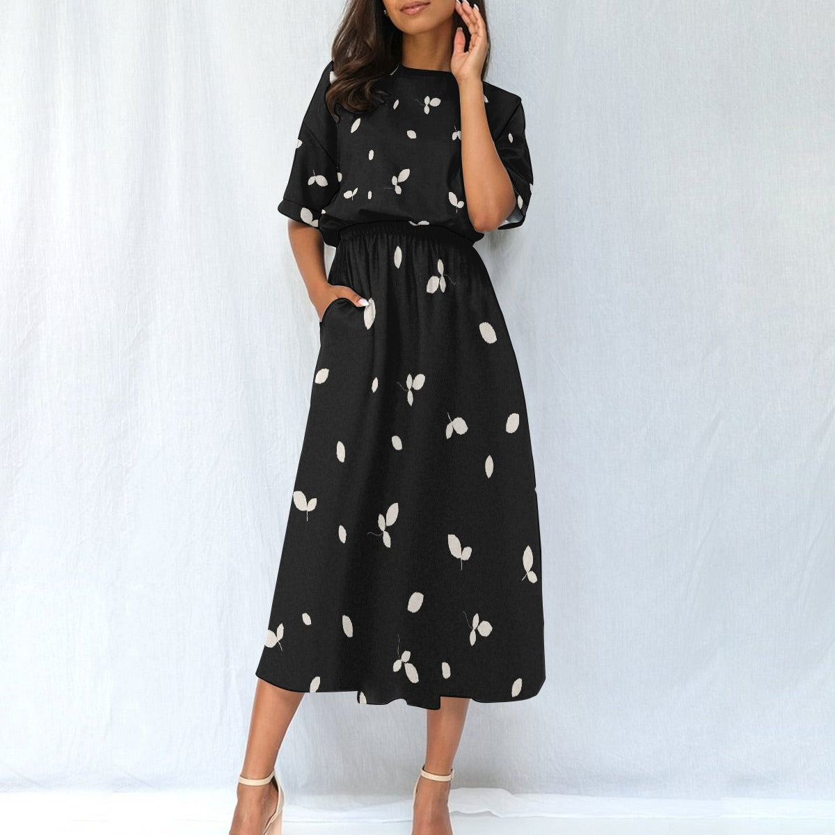 All-Over Print Women's Elastic Waist Dress