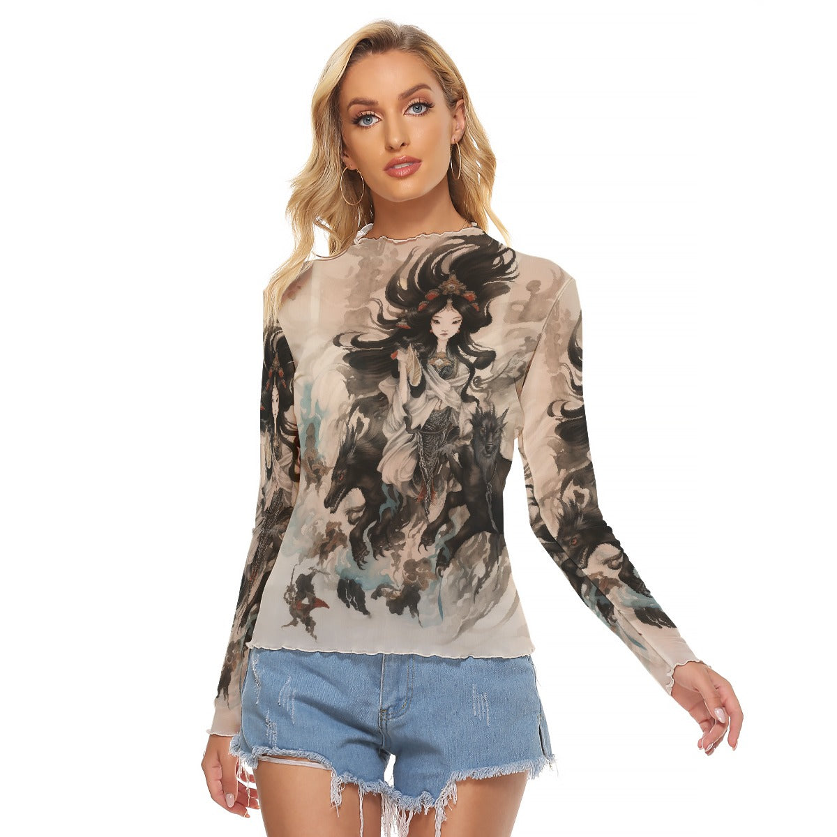 All-Over Print Women's Mesh T-shirt