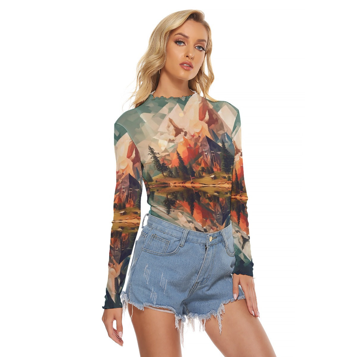 All-Over Print Women's Mesh T-shirt