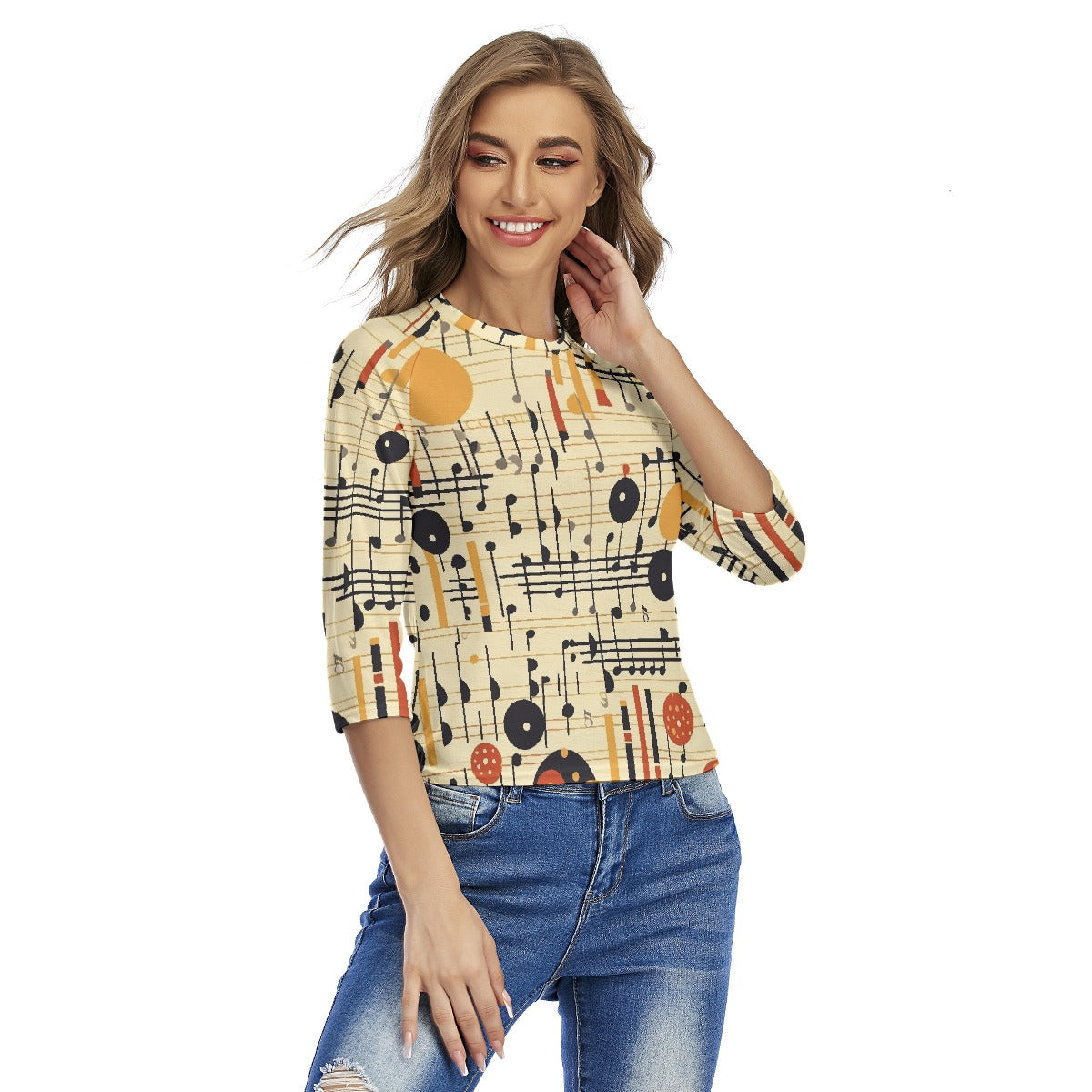 All-Over Print Women's Raglan Sleeves T-shirts