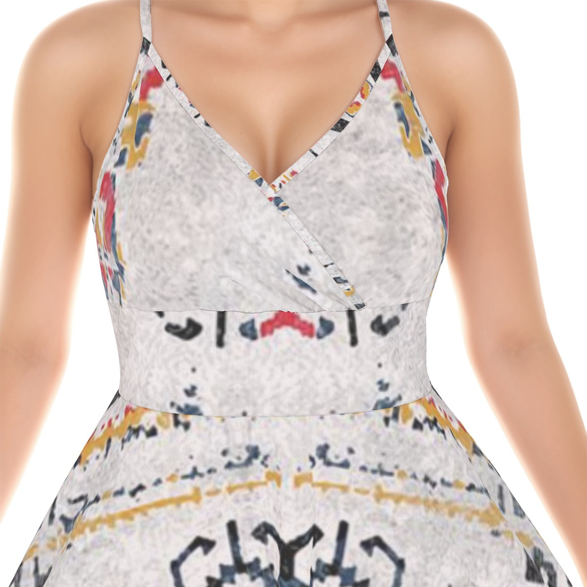 All-Over Print Women‘s Cross Cami Dress