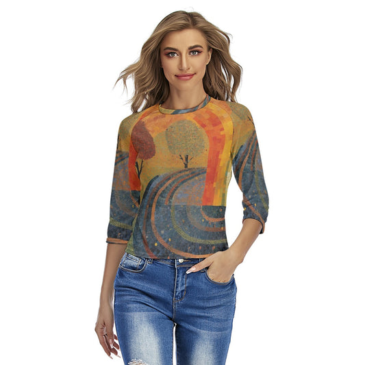 All-Over Print Women's Raglan Sleeves T-shirts