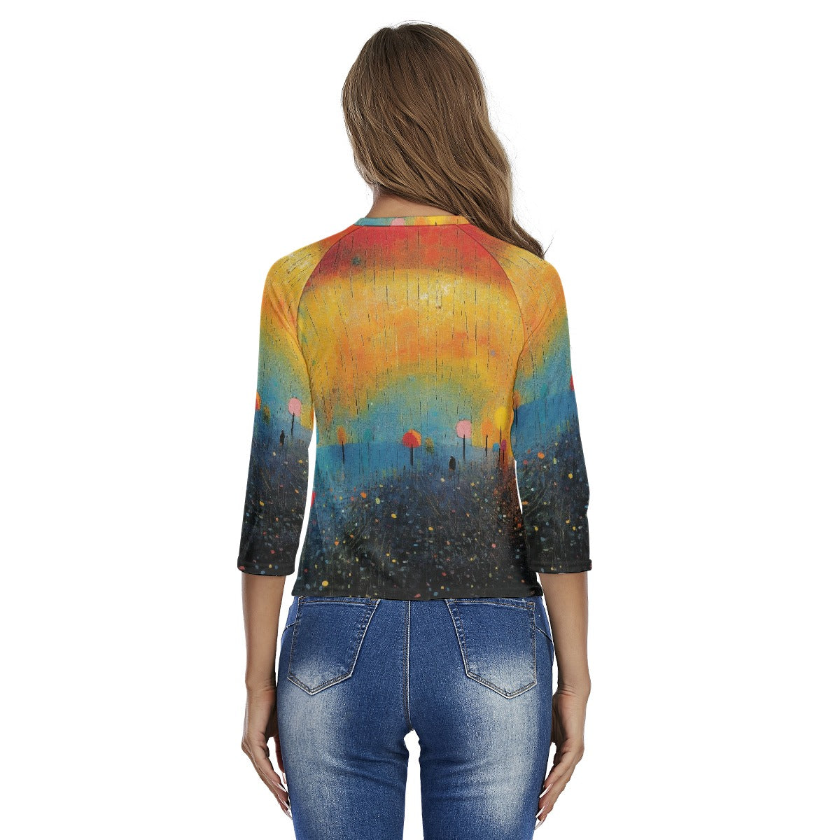 All-Over Print Women's Raglan Sleeves T-shirts