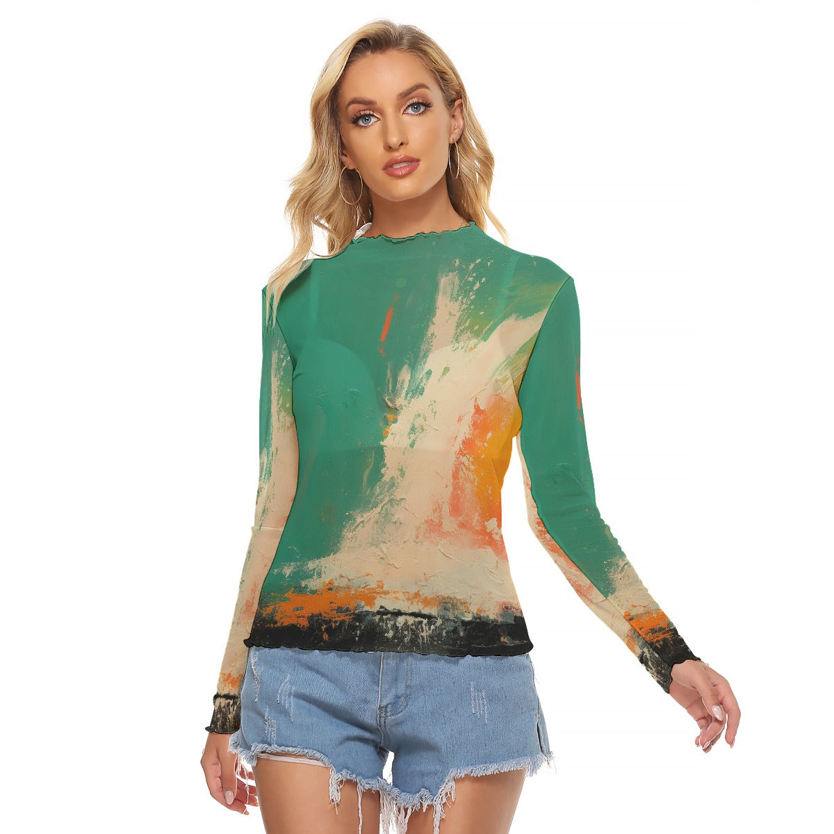 All-Over Print Women's Mesh T-shirt