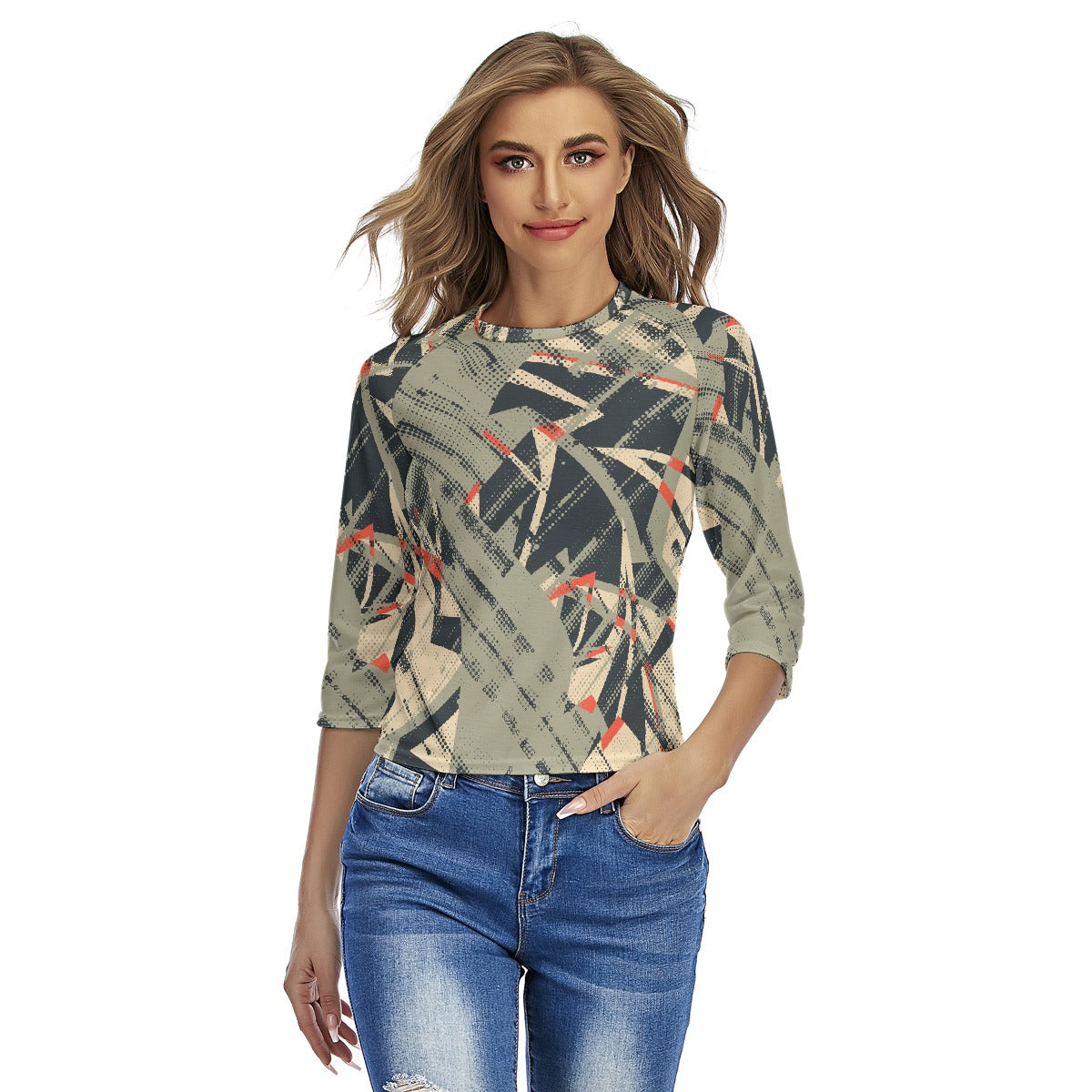 All-Over Print Women's Raglan Sleeves T-shirts