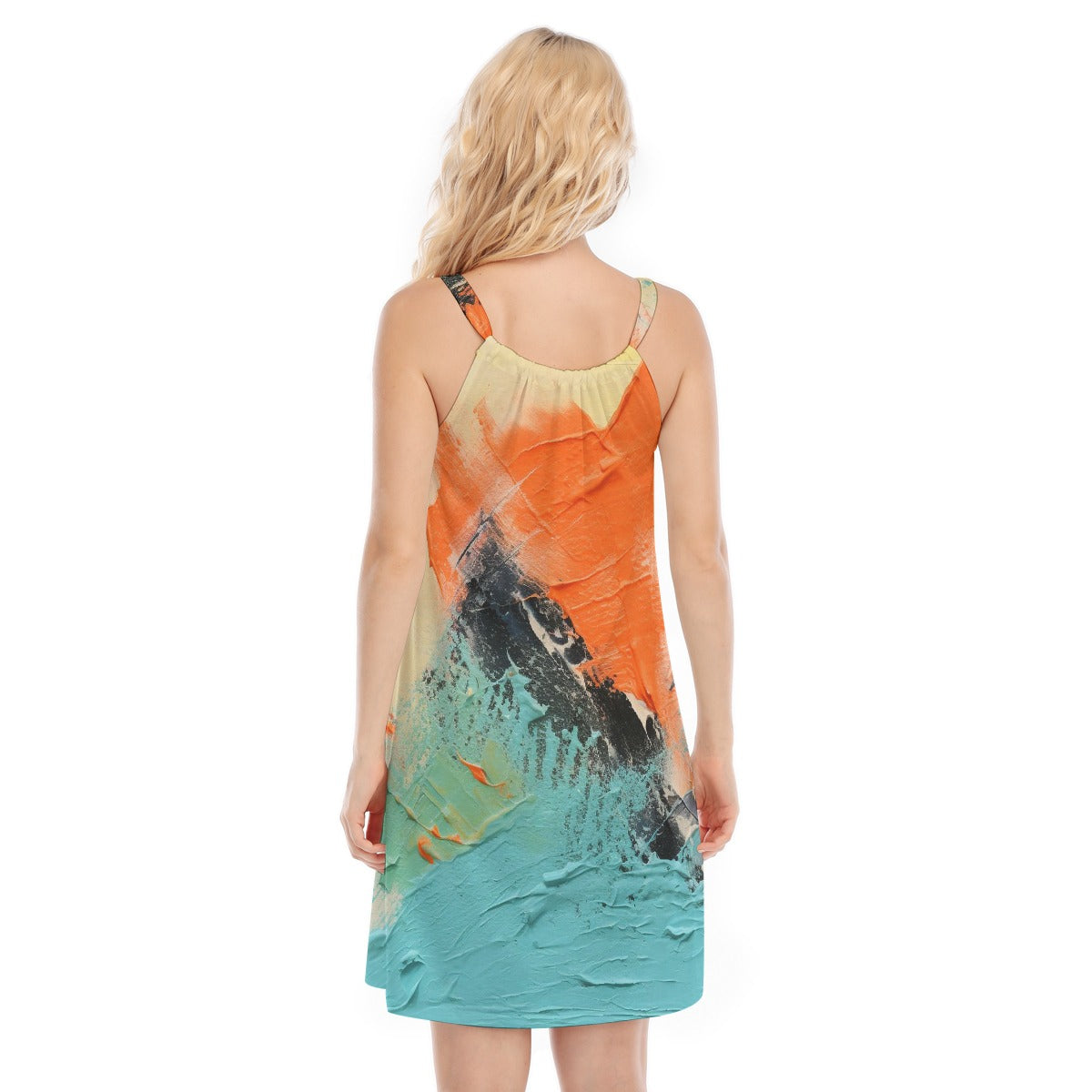 All-Over Print Women's O-neck Cami Dress