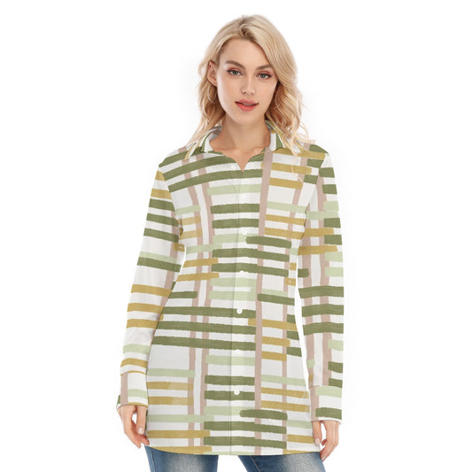 All-Over Print Women's Long Shirt