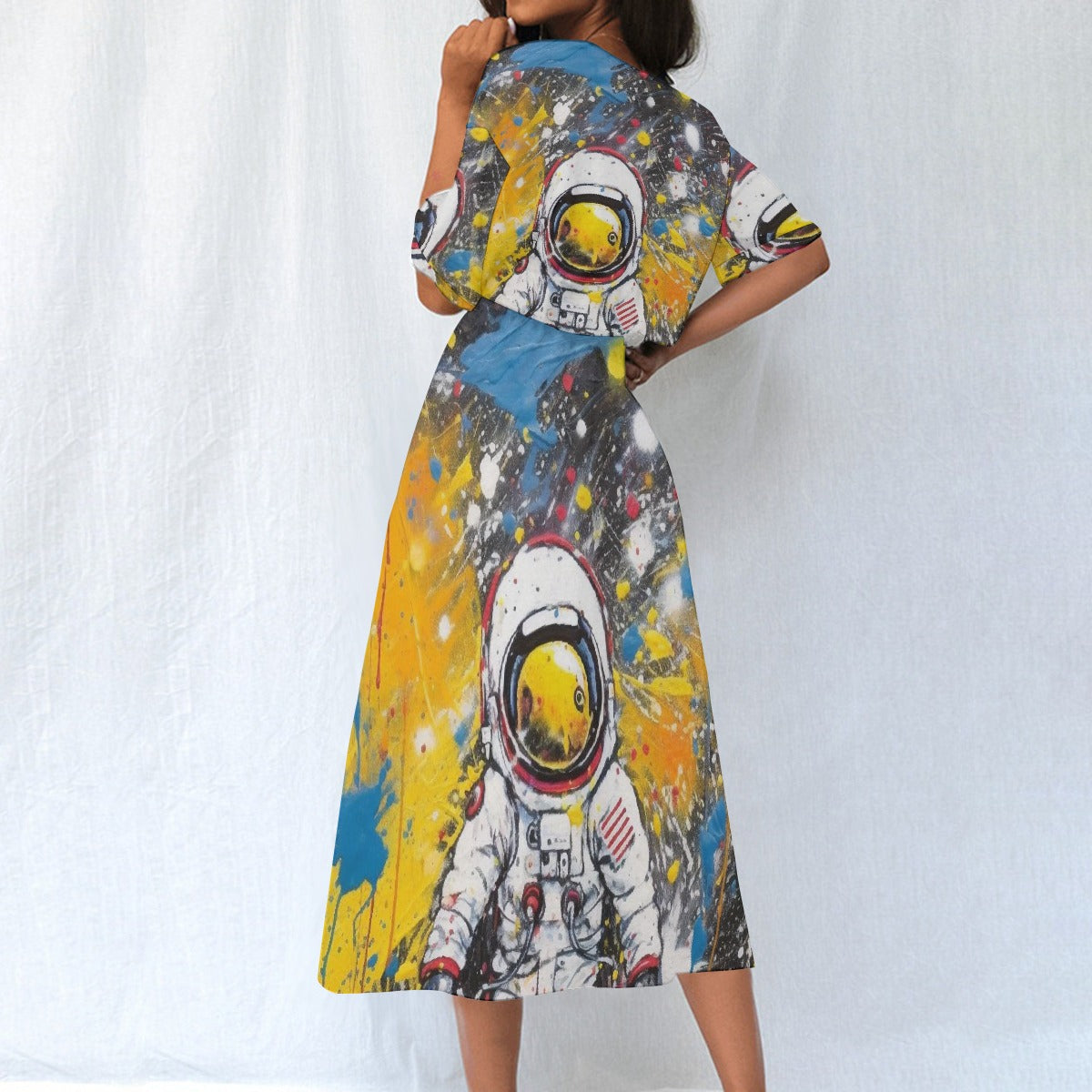 All-Over Print Women's Elastic Waist Dress