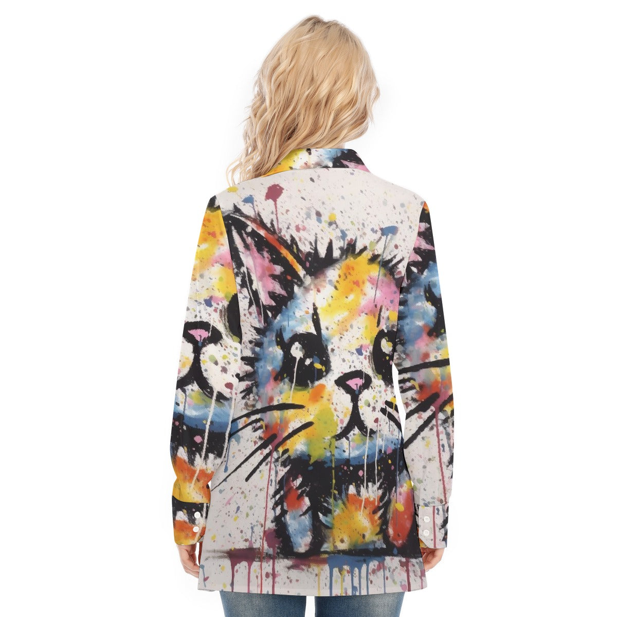 All-Over Print Women's Long Shirt