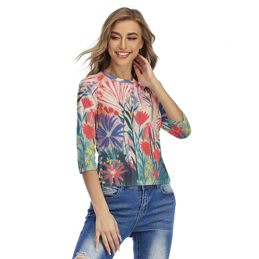 All-Over Print Women's Raglan Sleeves T-shirts