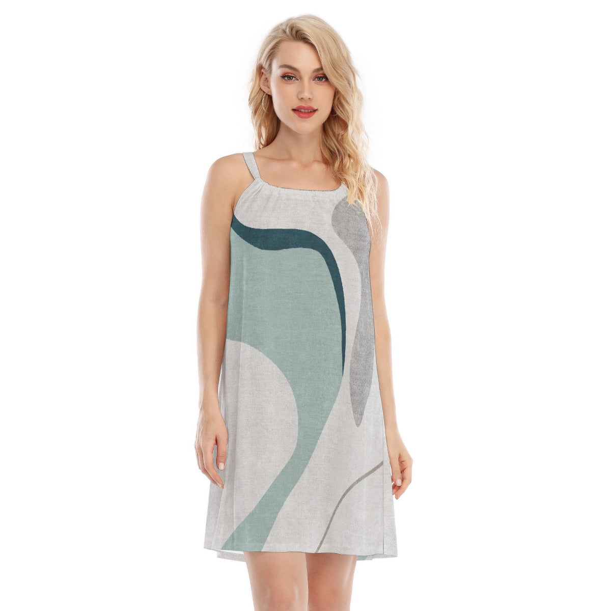 All-Over Print Women's O-neck Cami Dress