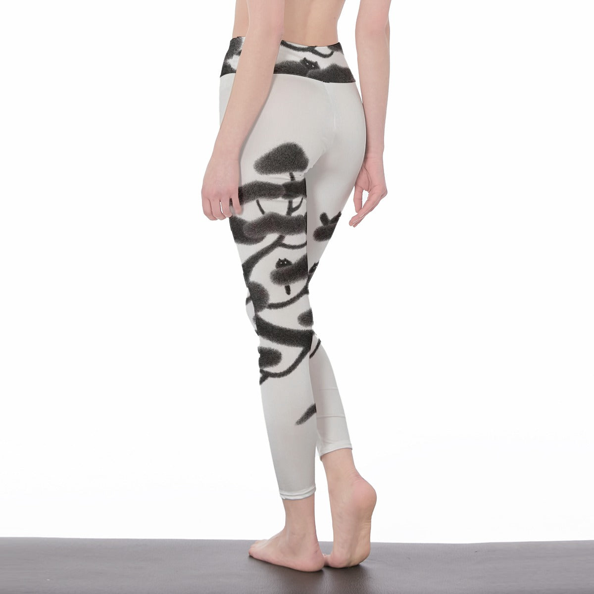 All-Over Print Women's High Waist Leggings | Side Stitch Closure