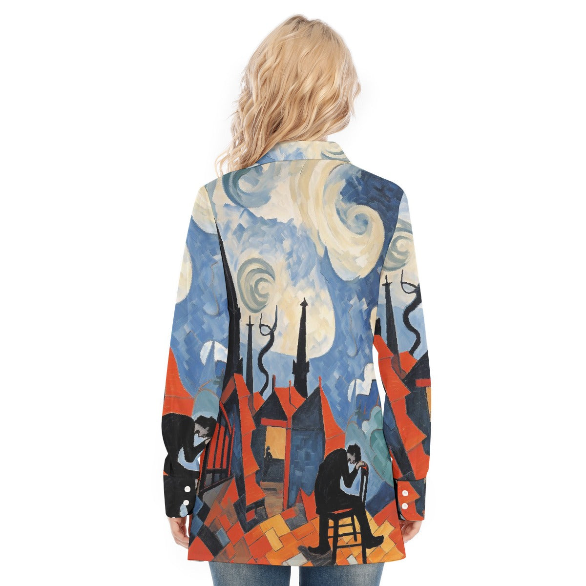 All-Over Print Women's Long Shirt