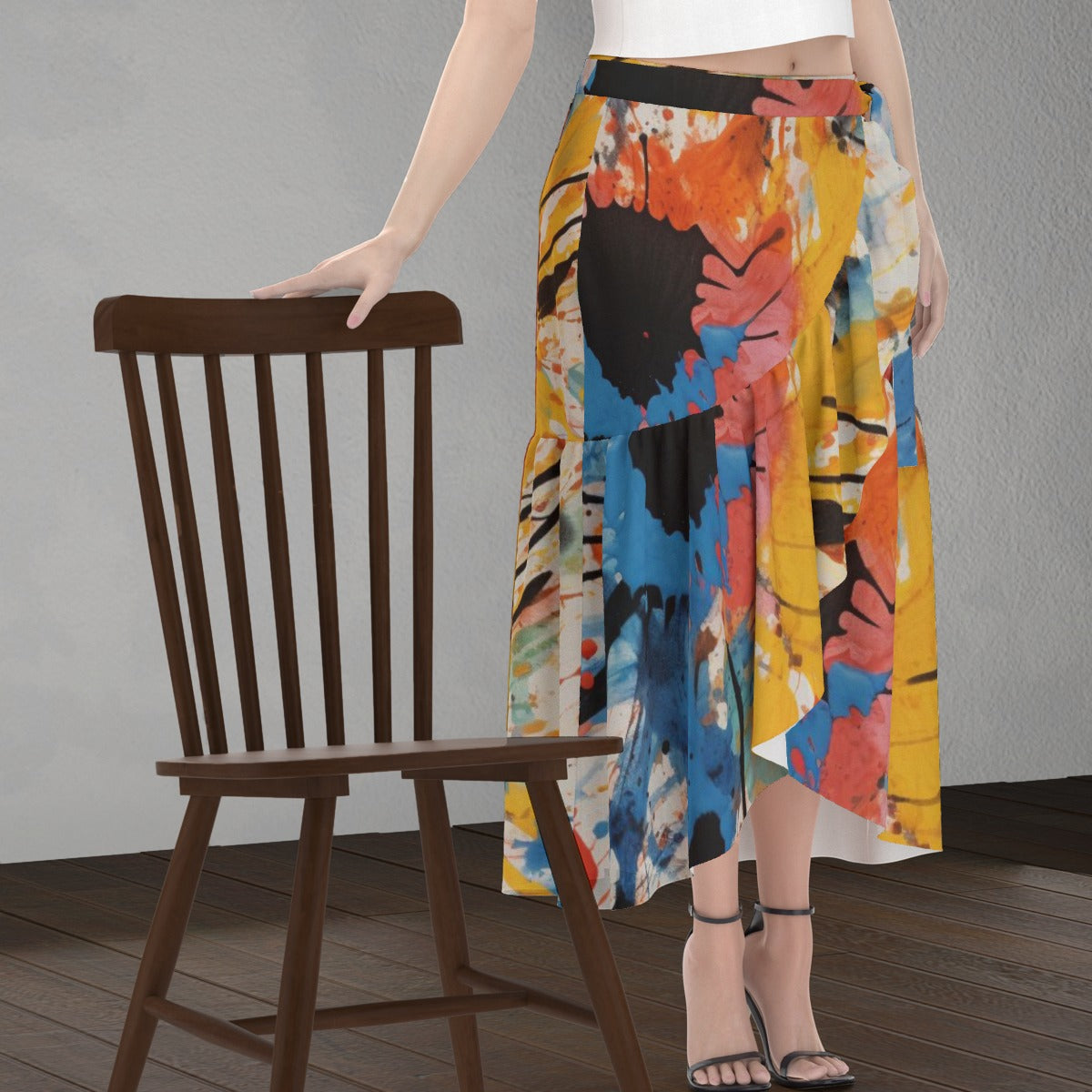 All-Over Print Women's Wrap Skirt