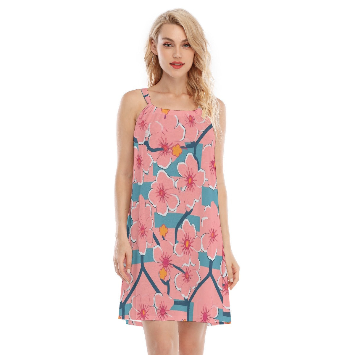 All-Over Print Women's O-neck Cami Dress