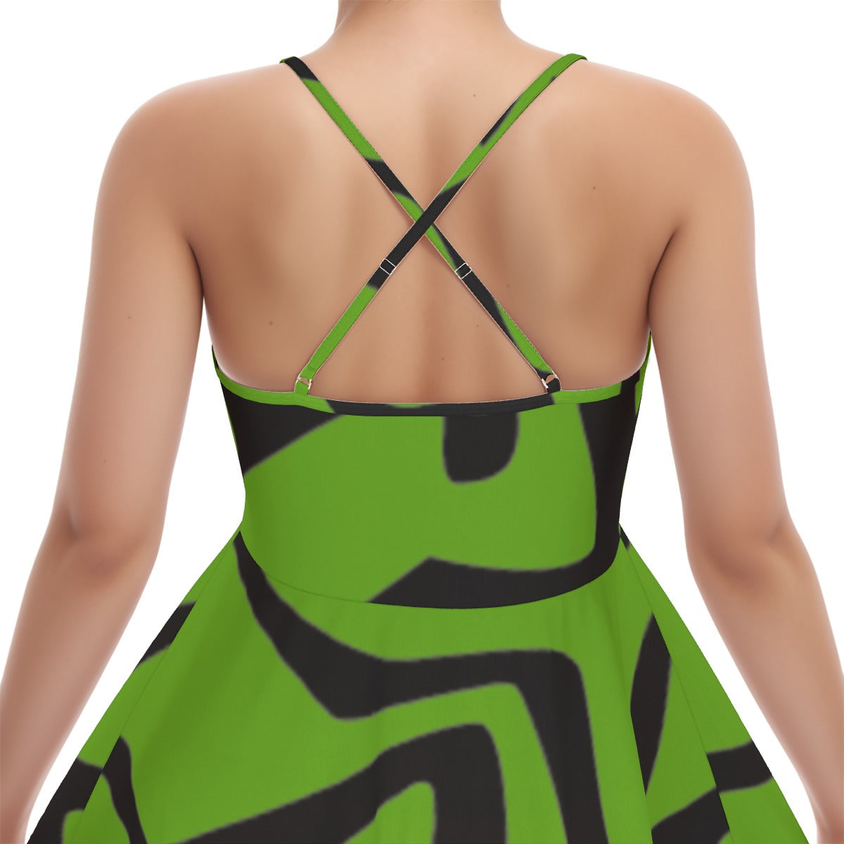 All-Over Print Women‘s Cross Cami Dress