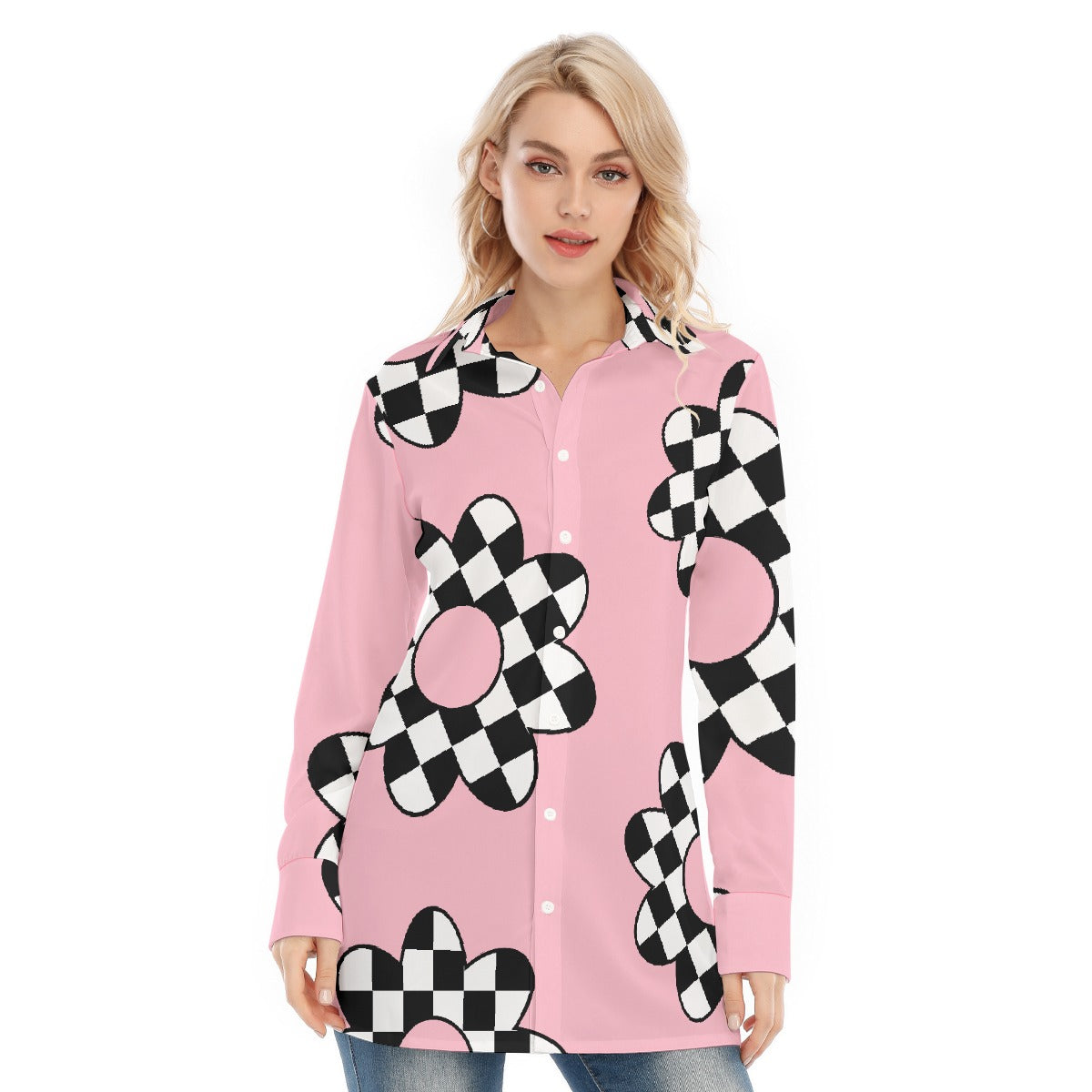 All-Over Print Women's Long Shirt