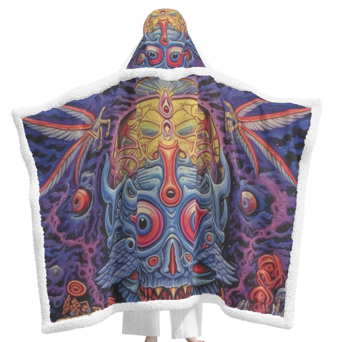 All-Over Print Unisex Wearable Hooded Blanket