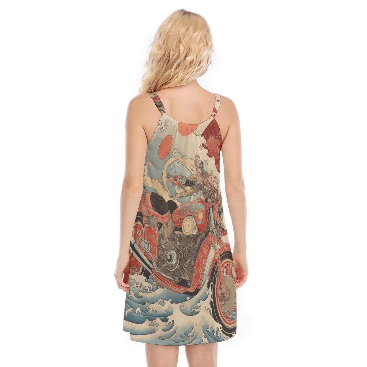 All-Over Print Women's O-neck Cami Dress