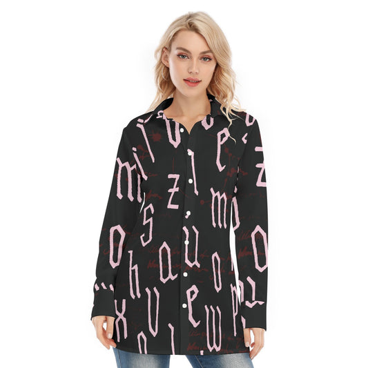 All-Over Print Women's Long Shirt