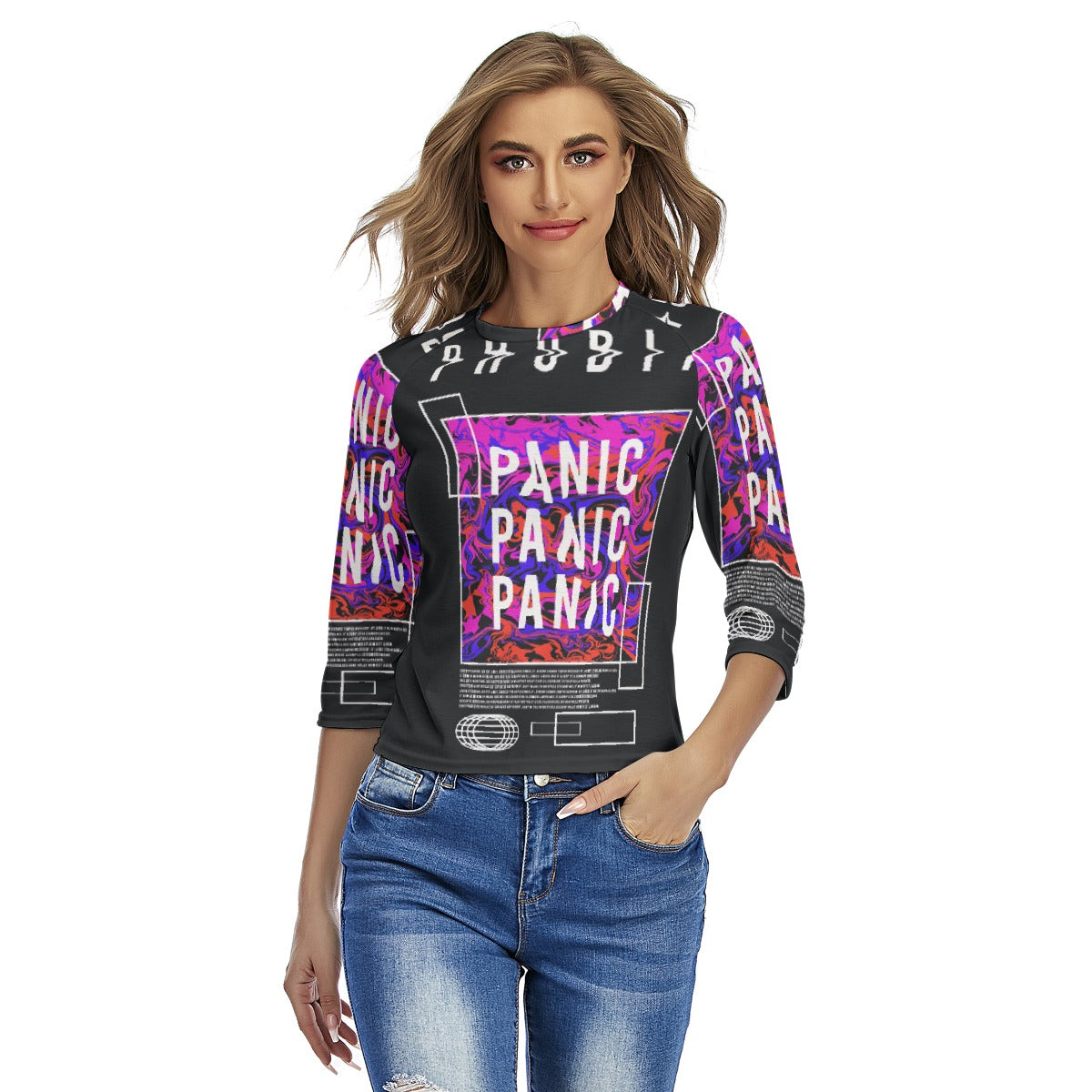 All-Over Print Women's Raglan Sleeves T-shirts