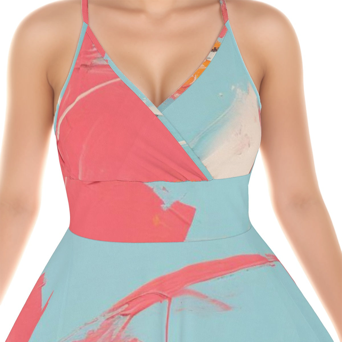 All-Over Print Women‘s Cross Cami Dress