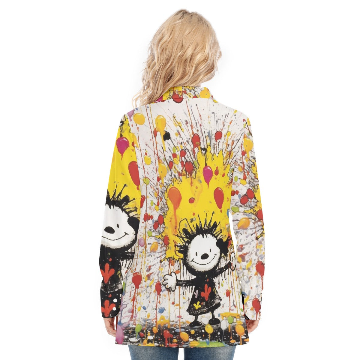 All-Over Print Women's Long Shirt