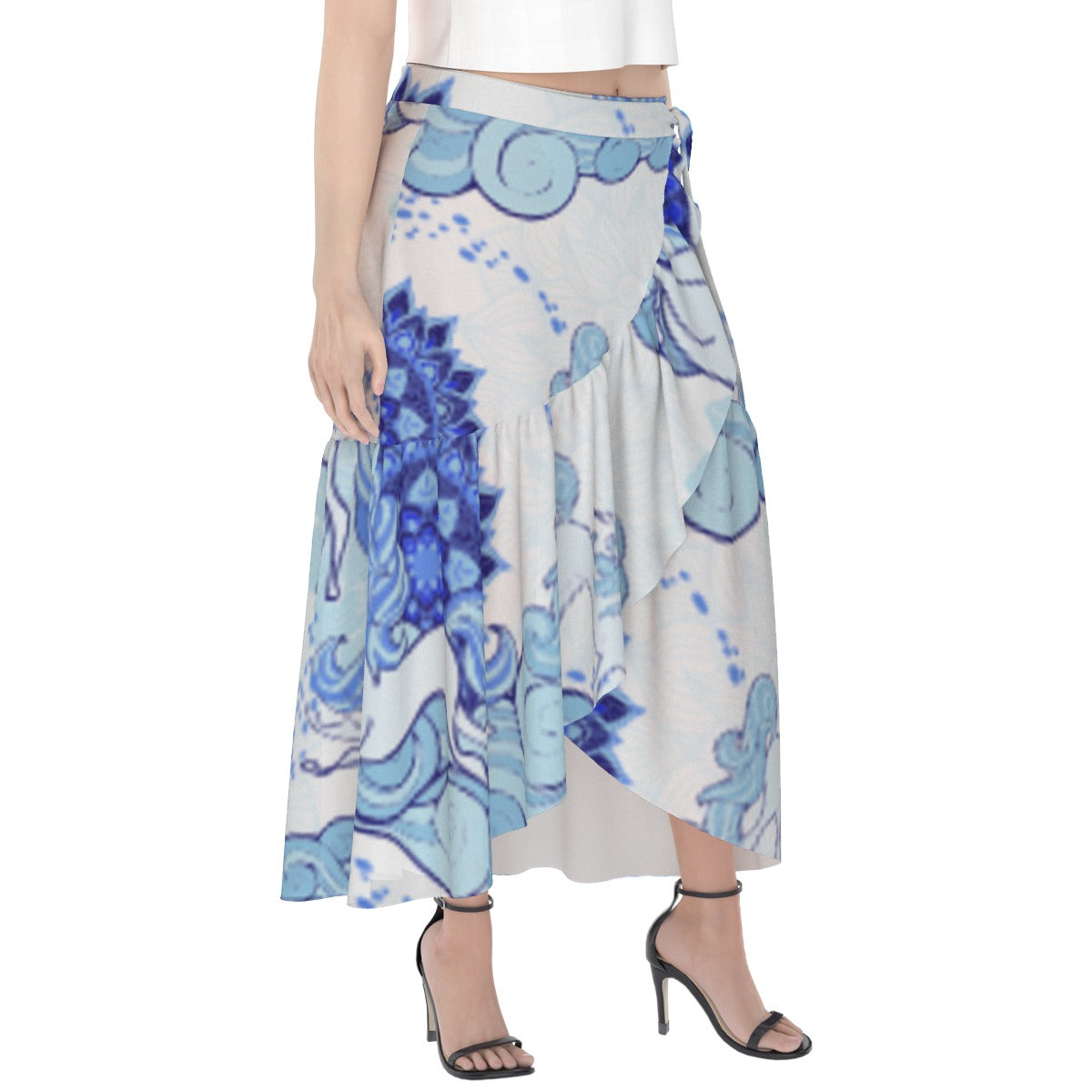 All-Over Print Women's Wrap Skirt