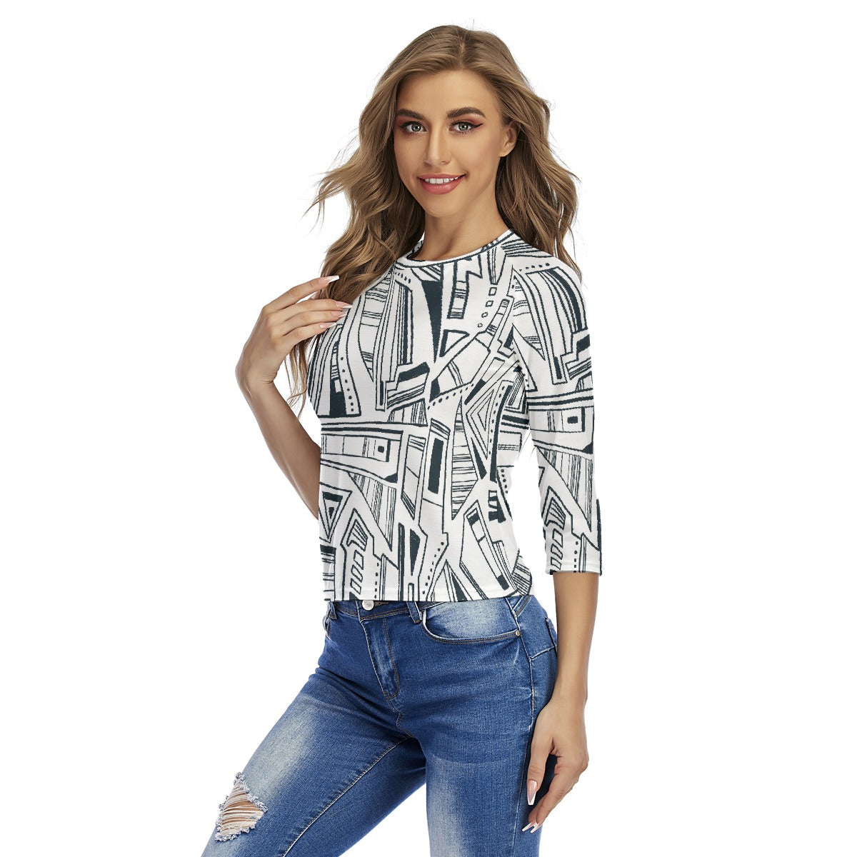 All-Over Print Women's Raglan Sleeves T-shirts