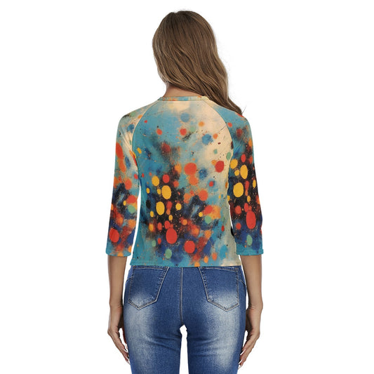 All-Over Print Women's Raglan Sleeves T-shirts