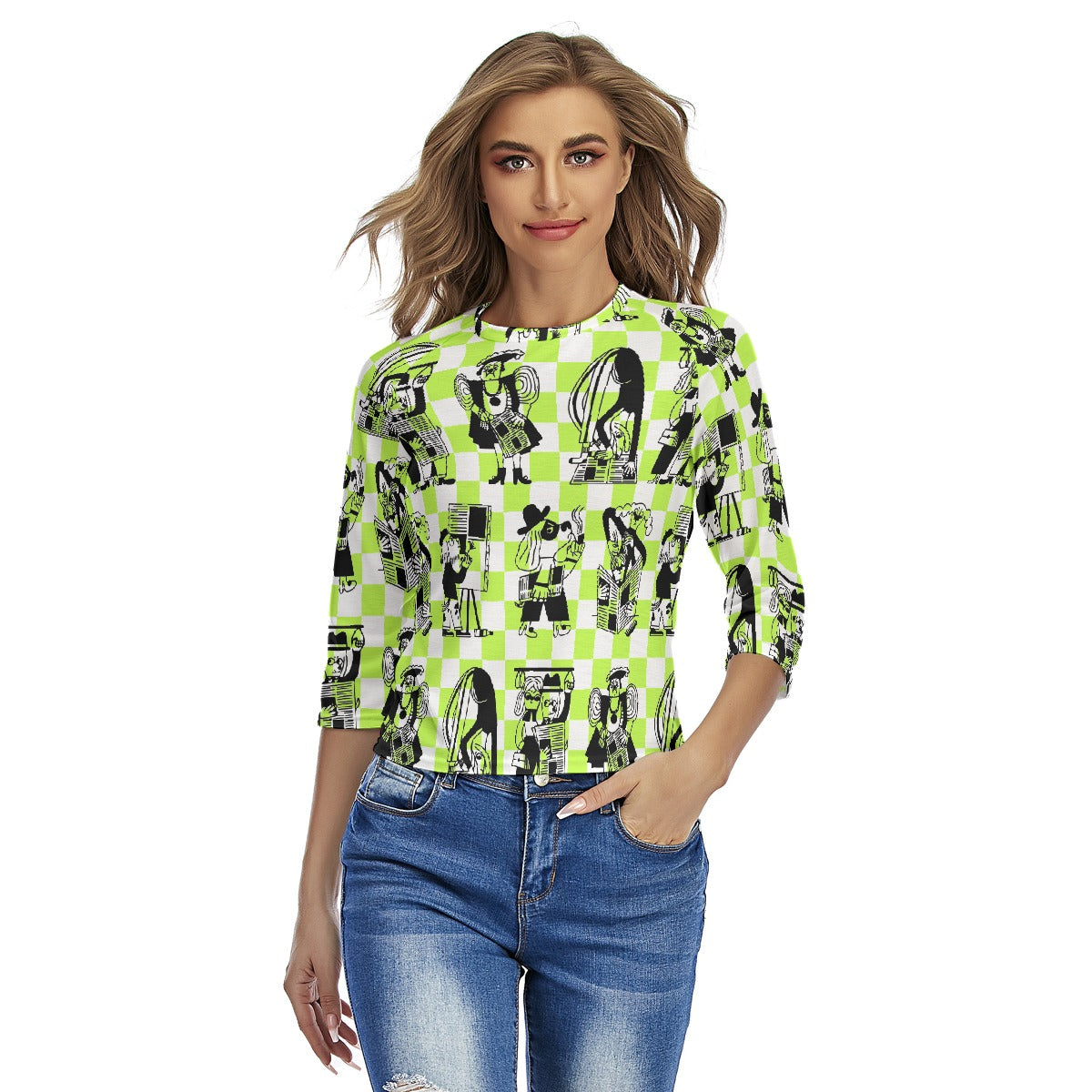 All-Over Print Women's Raglan Sleeves T-shirts