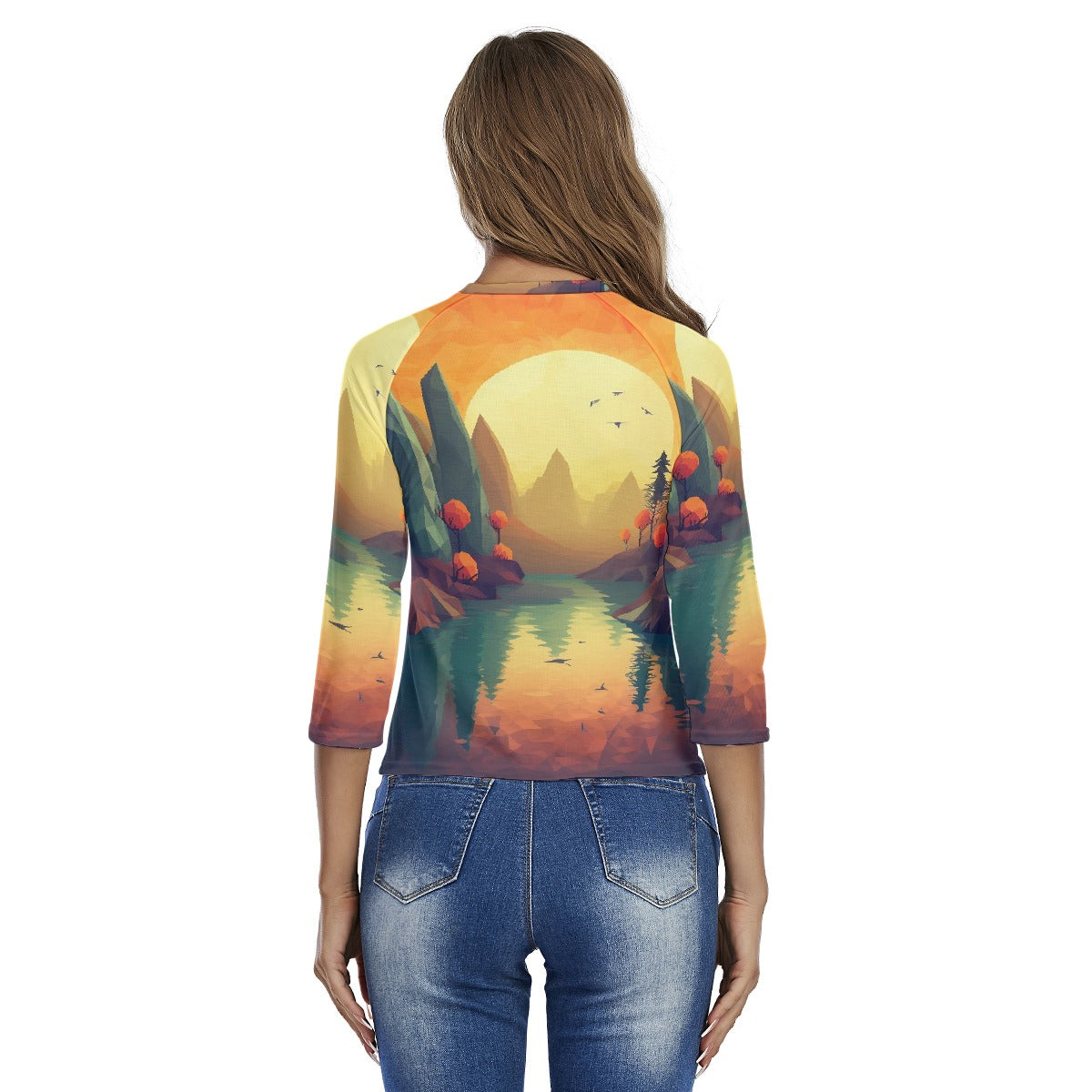 All-Over Print Women's Raglan Sleeves T-shirts