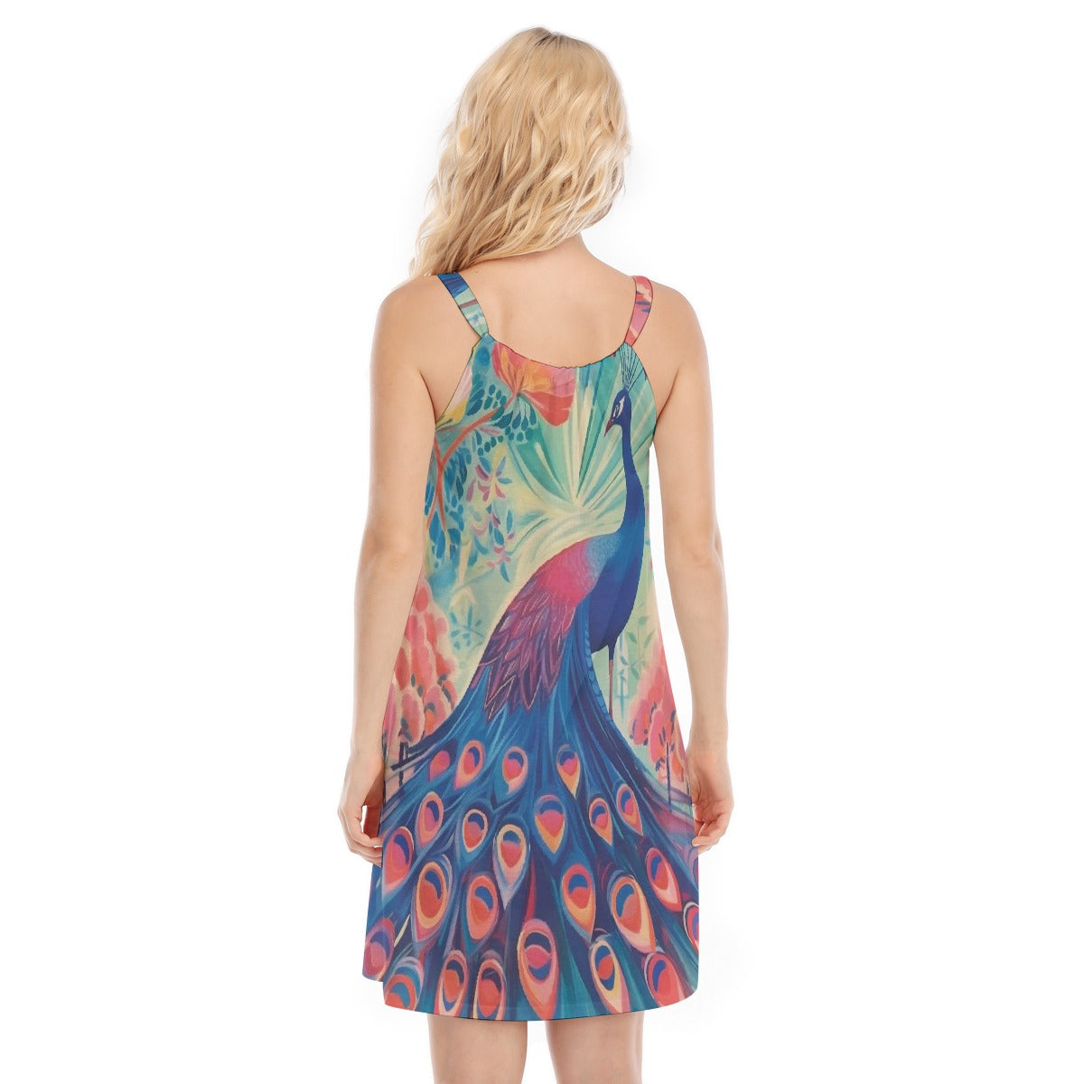 All-Over Print Women's O-neck Cami Dress