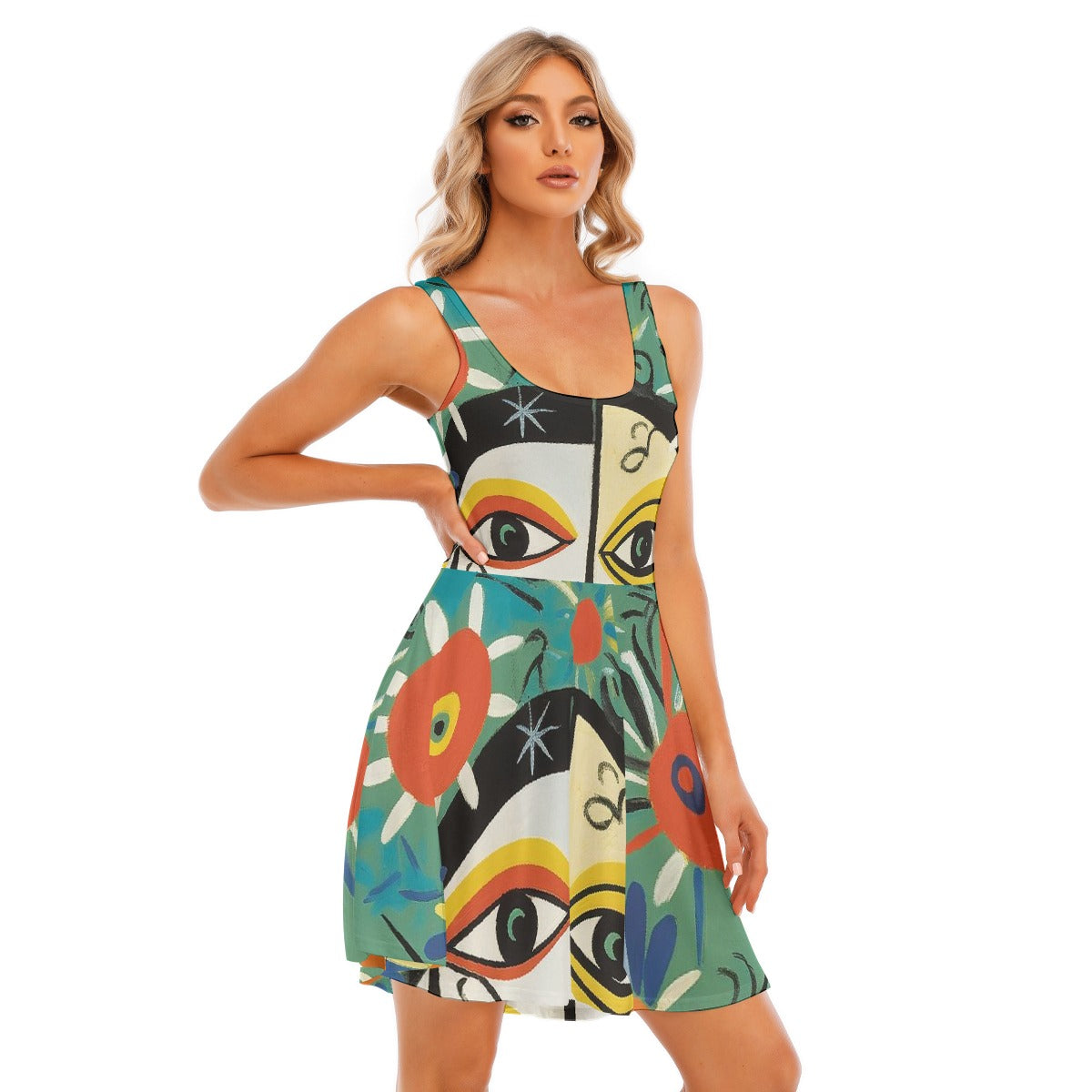 All-Over Print Women's Tank Vest Dress