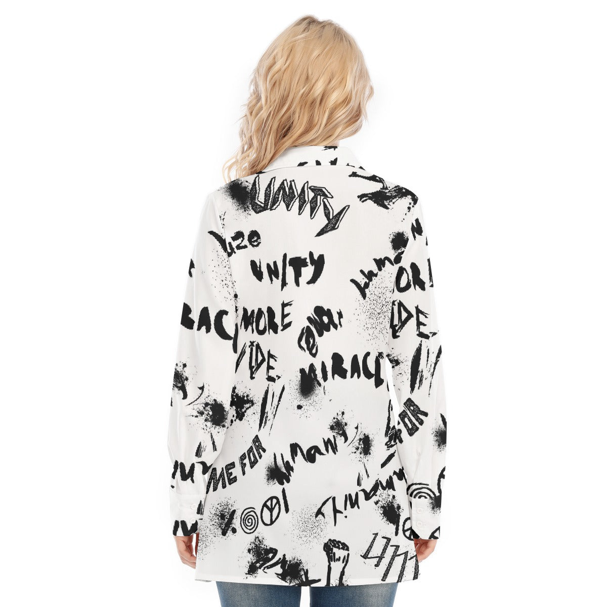 All-Over Print Women's Long Shirt