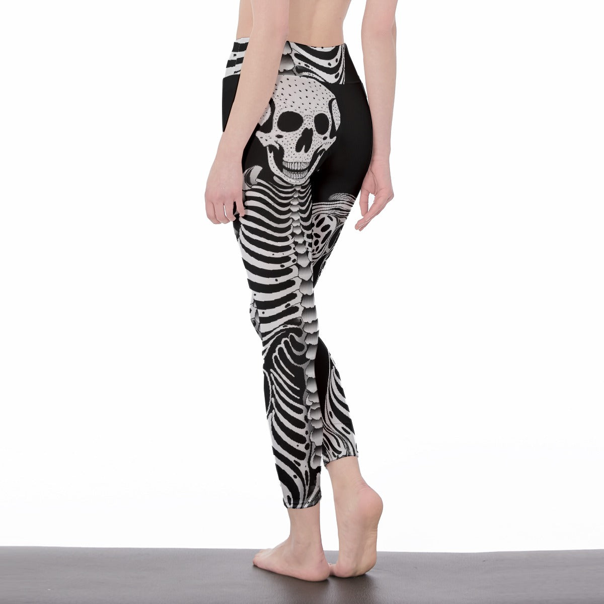 All-Over Print Women's High Waist Leggings | Side Stitch Closure