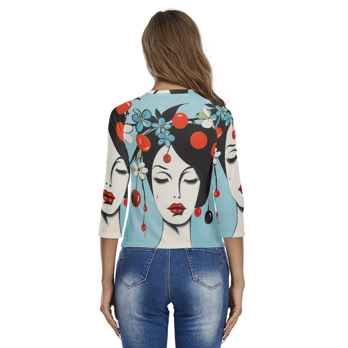 All-Over Print Women's Raglan Sleeves T-shirts