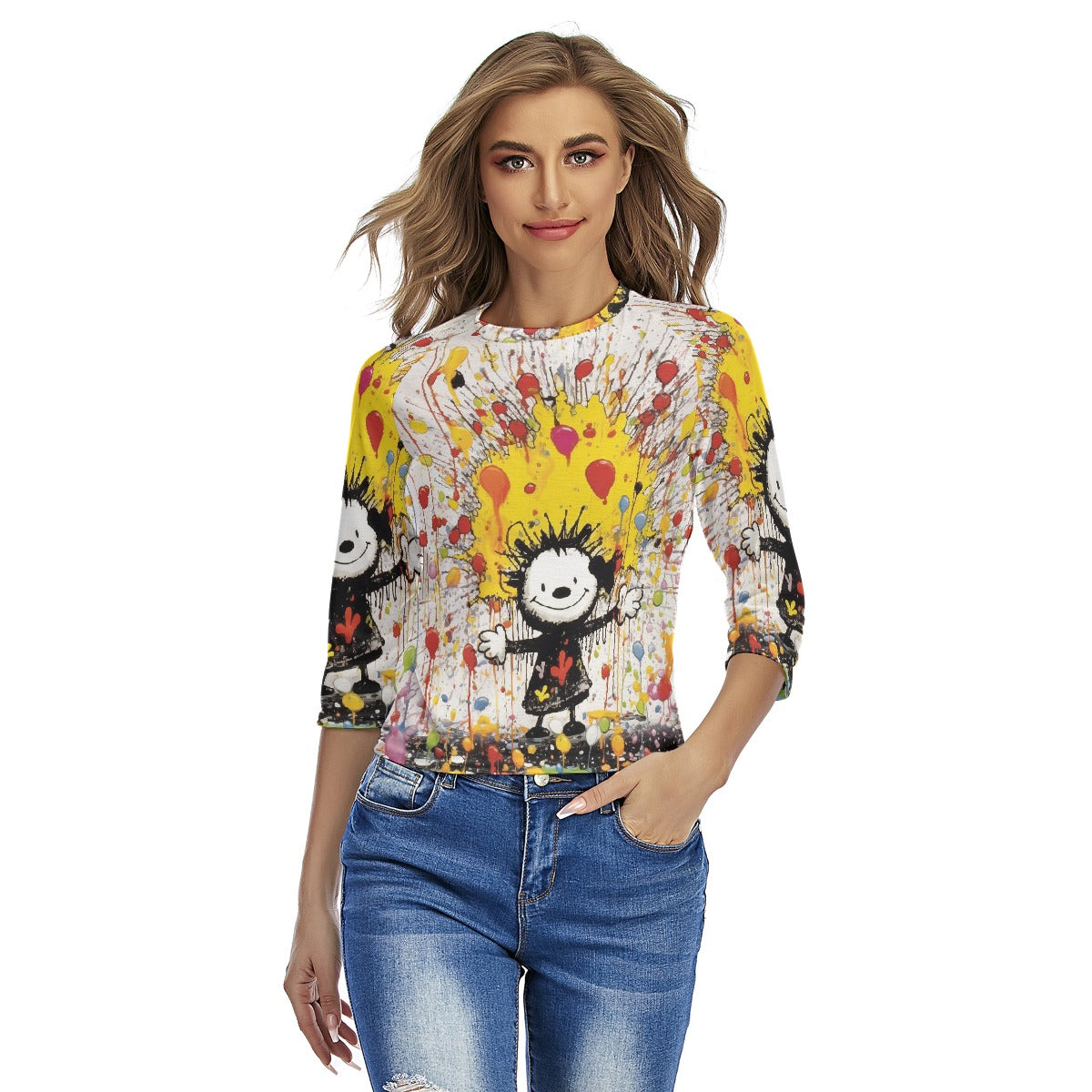 All-Over Print Women's Raglan Sleeves T-shirts